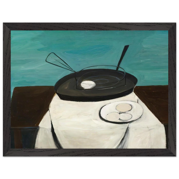 Frying Pan and Basket - 1948 by William Scott — Framed art print at Zephyeer