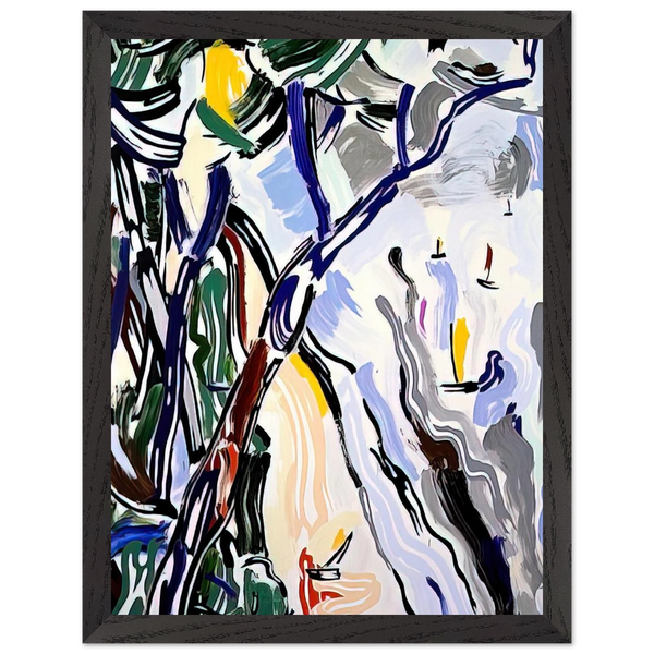 SAILBOATS 1985 by Roy Lichtenstein — Framed art print at Zephyeer