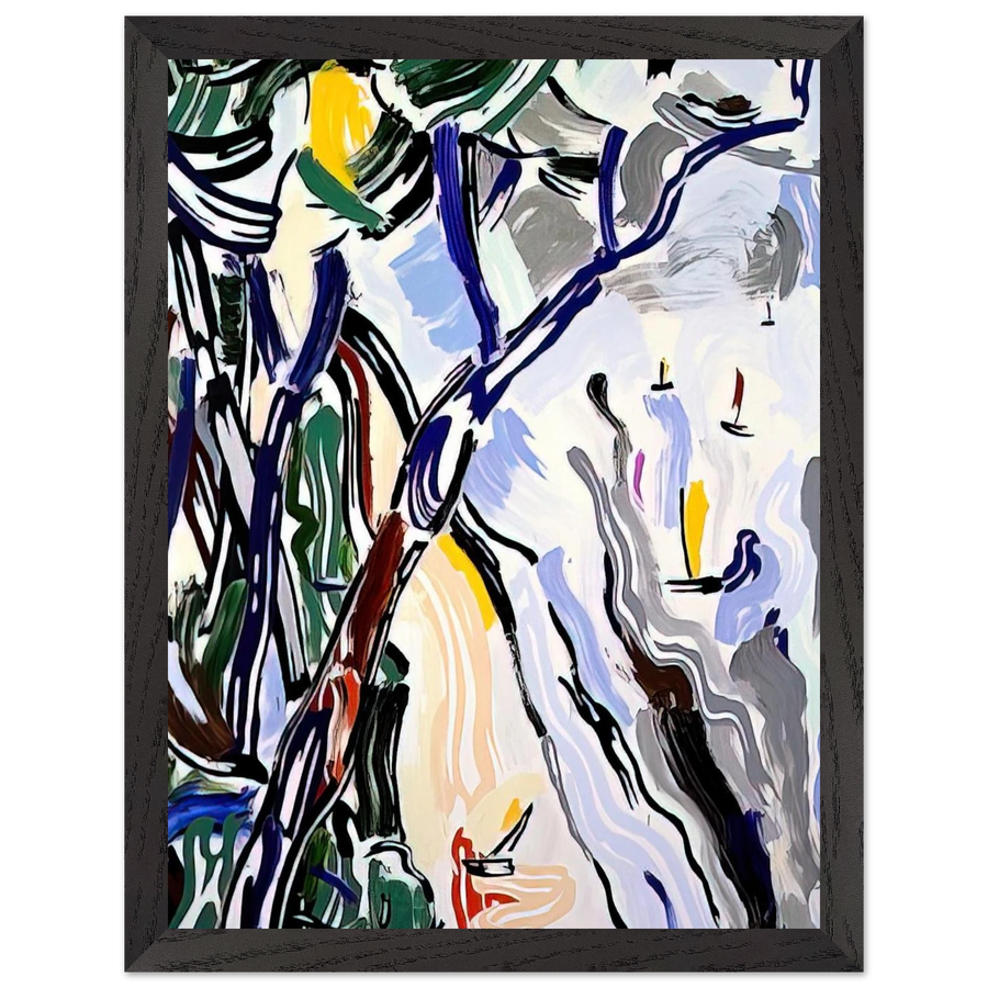 SAILBOATS 1985 by Roy Lichtenstein — Framed art print at Zephyeer