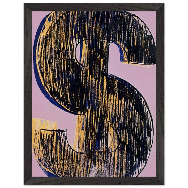 Dollar Sign by Andy Warhol — Framed art print at Zephyeer