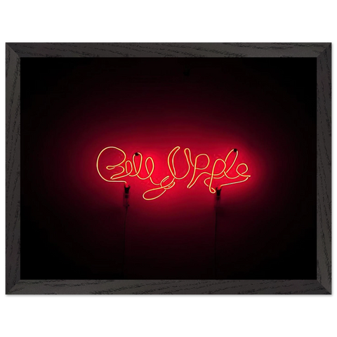 Neon Signature Red - 1967 by Billy Apple — Framed art print at Zephyeer