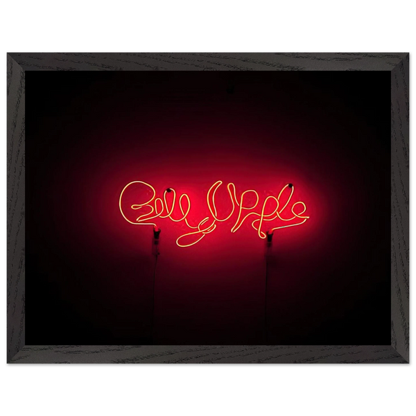 Neon Signature Red - 1967 by Billy Apple — Framed art print at Zephyeer