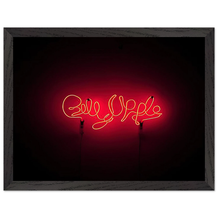Neon Signature Red - 1967 by Billy Apple — Framed art print at Zephyeer