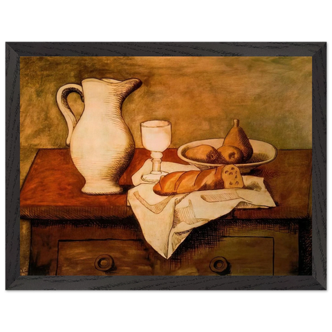 Still life with jug and bread - 1921 by Pablo Picasso — Framed art print at Zephyeer