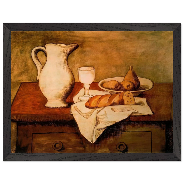 Still life with jug and bread - 1921 by Pablo Picasso — Framed art print at Zephyeer
