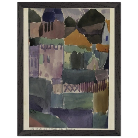 IN THE HOUSES OF ST GERMAIN 1914 by Paul Klee — Framed art print at Zephyeer