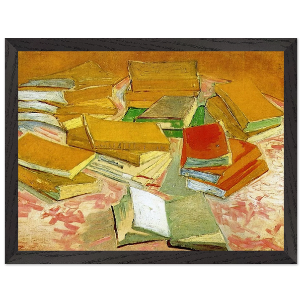Still Life - French Novels by Vincent van Gogh — Framed art print at Zephyeer