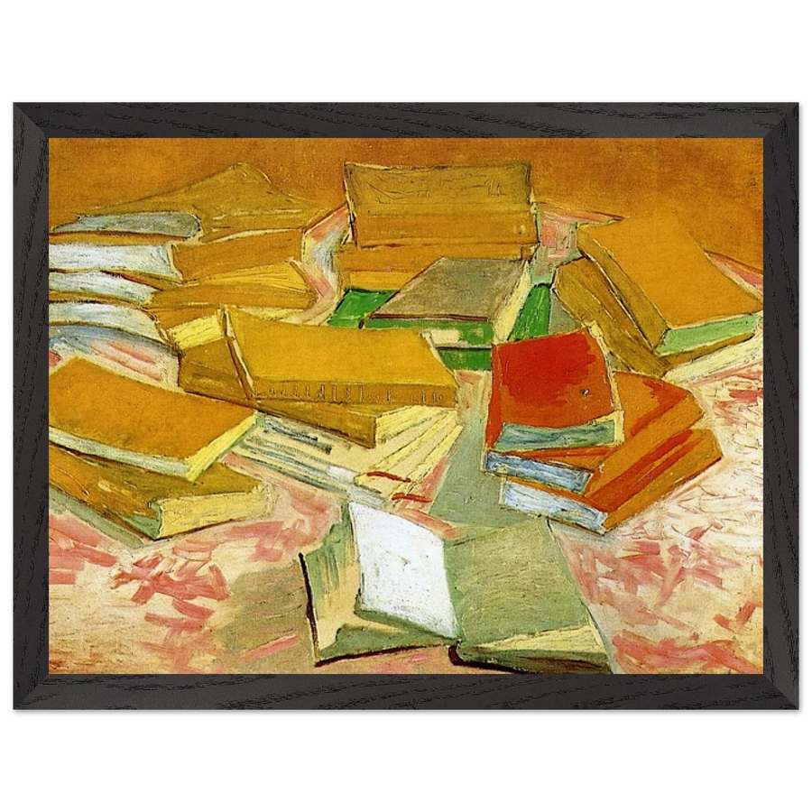 Still Life - French Novels by Vincent van Gogh — Framed art print at Zephyeer
