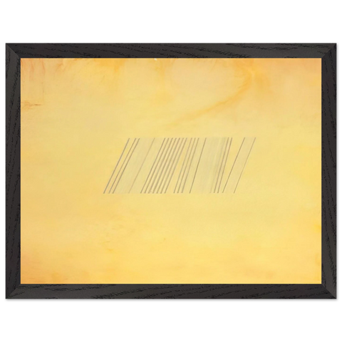 Blue Line Painting - 1969 by Ronnie Landfield — Framed art print at Zephyeer