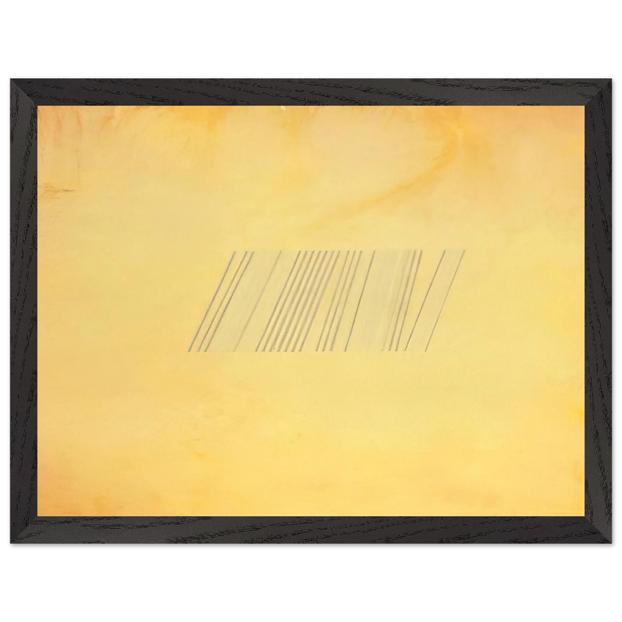 Blue Line Painting - 1969 by Ronnie Landfield — Framed art print at Zephyeer