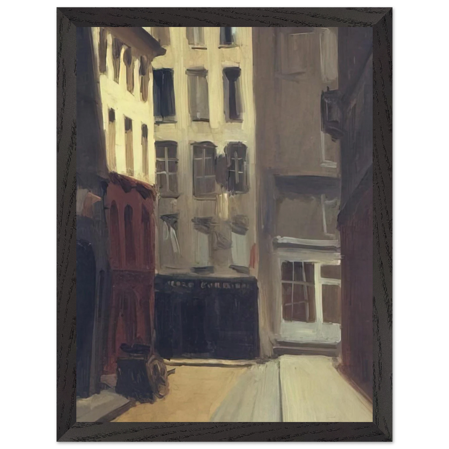 Paris Street by Edward Hopper — Framed art print at Zephyeer