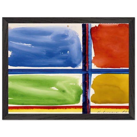 Fensterkreuz II - 1966 by Blinky Palermo — Framed art print at Zephyeer