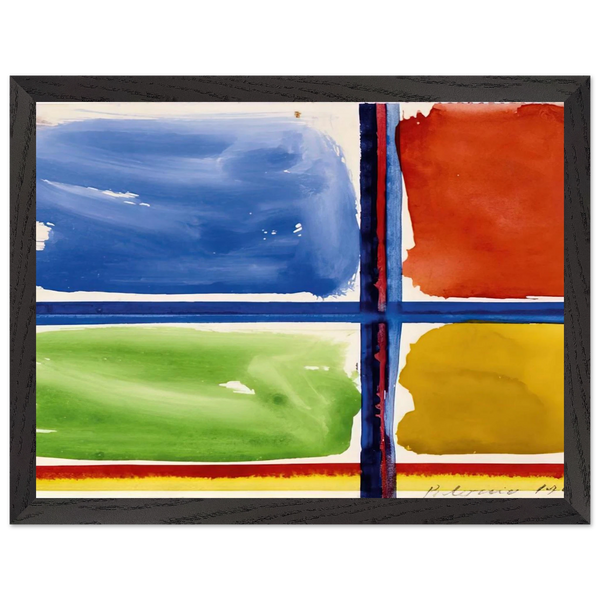 Fensterkreuz II - 1966 by Blinky Palermo — Framed art print at Zephyeer