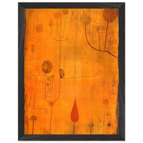 FRUITS ON RED 1930 by Paul Klee — Framed art print at Zephyeer