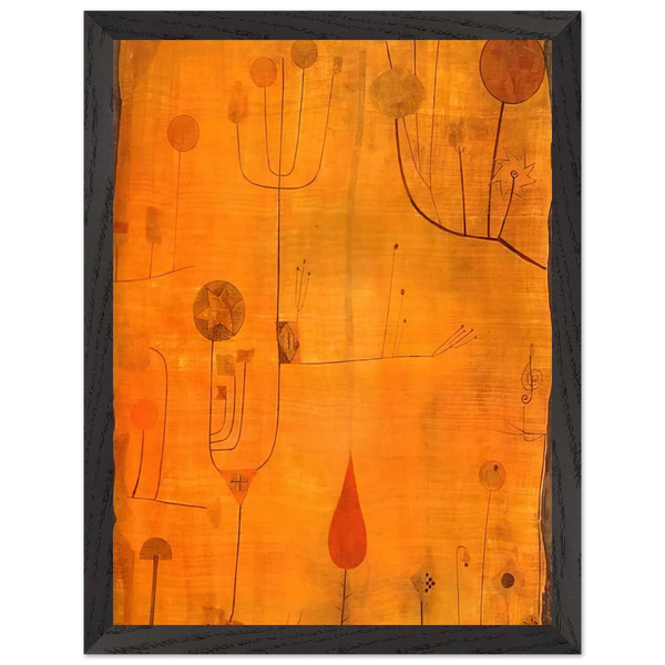 FRUITS ON RED 1930 by Paul Klee — Framed art print at Zephyeer