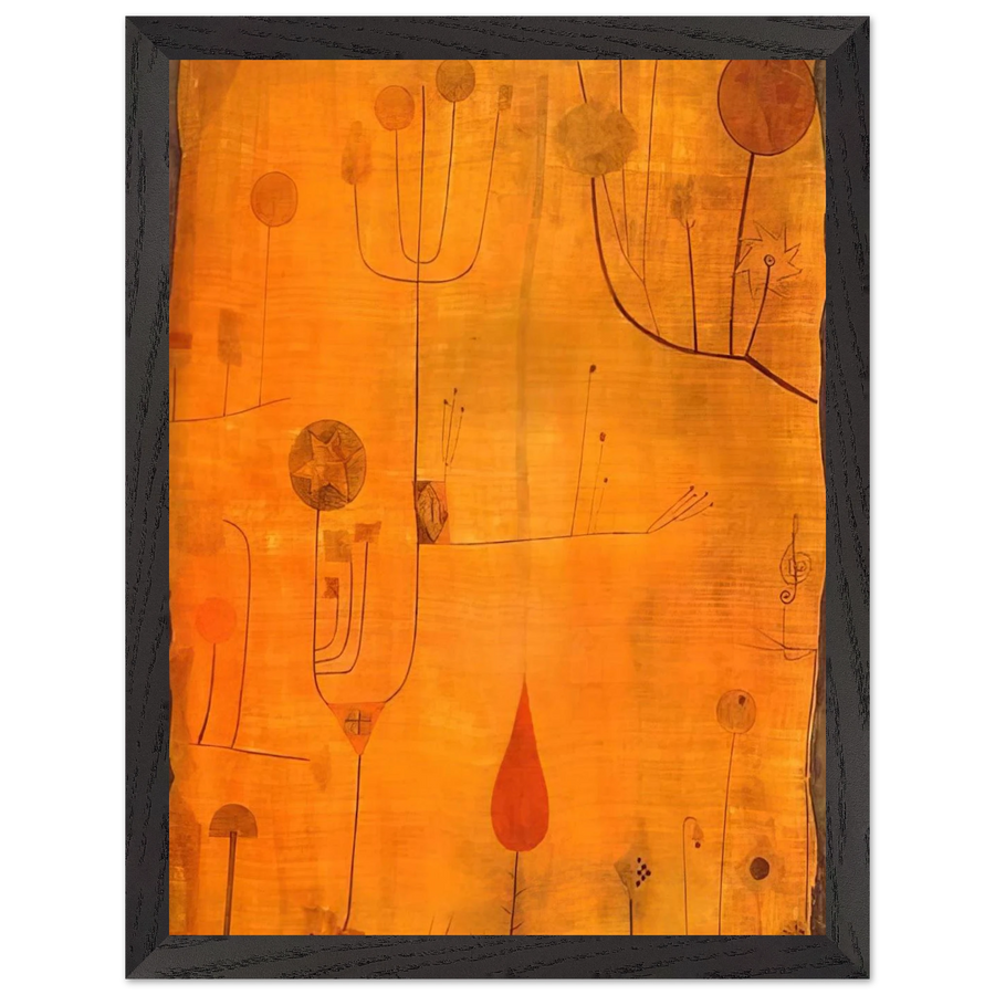 FRUITS ON RED 1930 by Paul Klee — Framed art print at Zephyeer