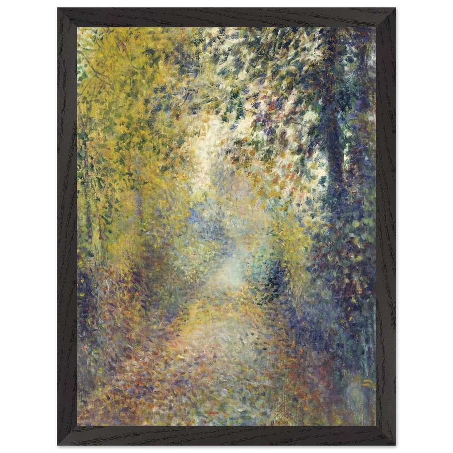 In the Woods by Pierre-Auguste Renoir — Framed art print at Zephyeer