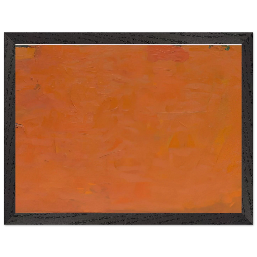 Untitled Orange Painting by Robert Ryman — Framed art print at Zephyeer