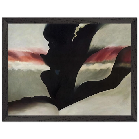 Black Place Green by Georgia O'Keeffe — Framed art print at Zephyeer