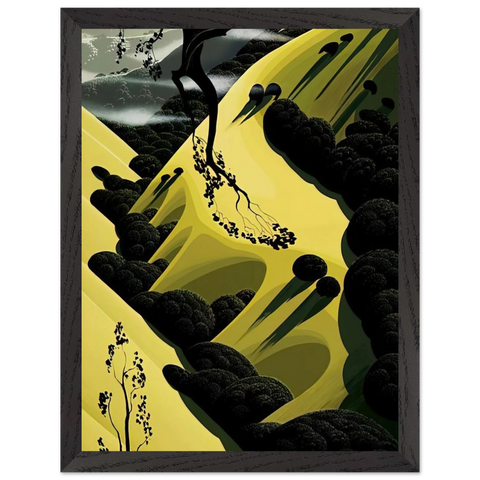 High Country Valley by Eyvind Earle — Framed art print at Zephyeer