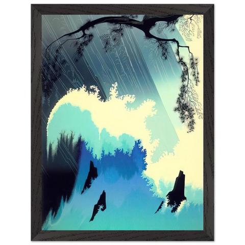 Ocean Splash by Eyvind Earle — Framed art print at Zephyeer