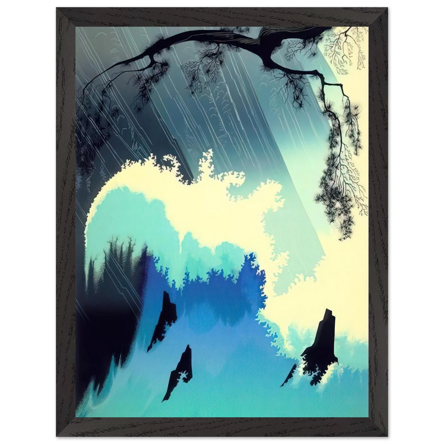 Ocean Splash by Eyvind Earle — Framed art print at Zephyeer