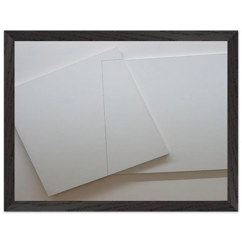 Supersition et transparence, Carré derrière 0-90 degrees, carré devant 20 â€" 110 degrees - Minimalism by Francois Morellet — Framed art print at Zephyeer