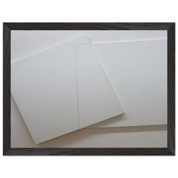 Supersition et transparence, Carré derrière 0-90 degrees, carré devant 20 â€" 110 degrees - Minimalism by Francois Morellet — Framed art print at Zephyeer