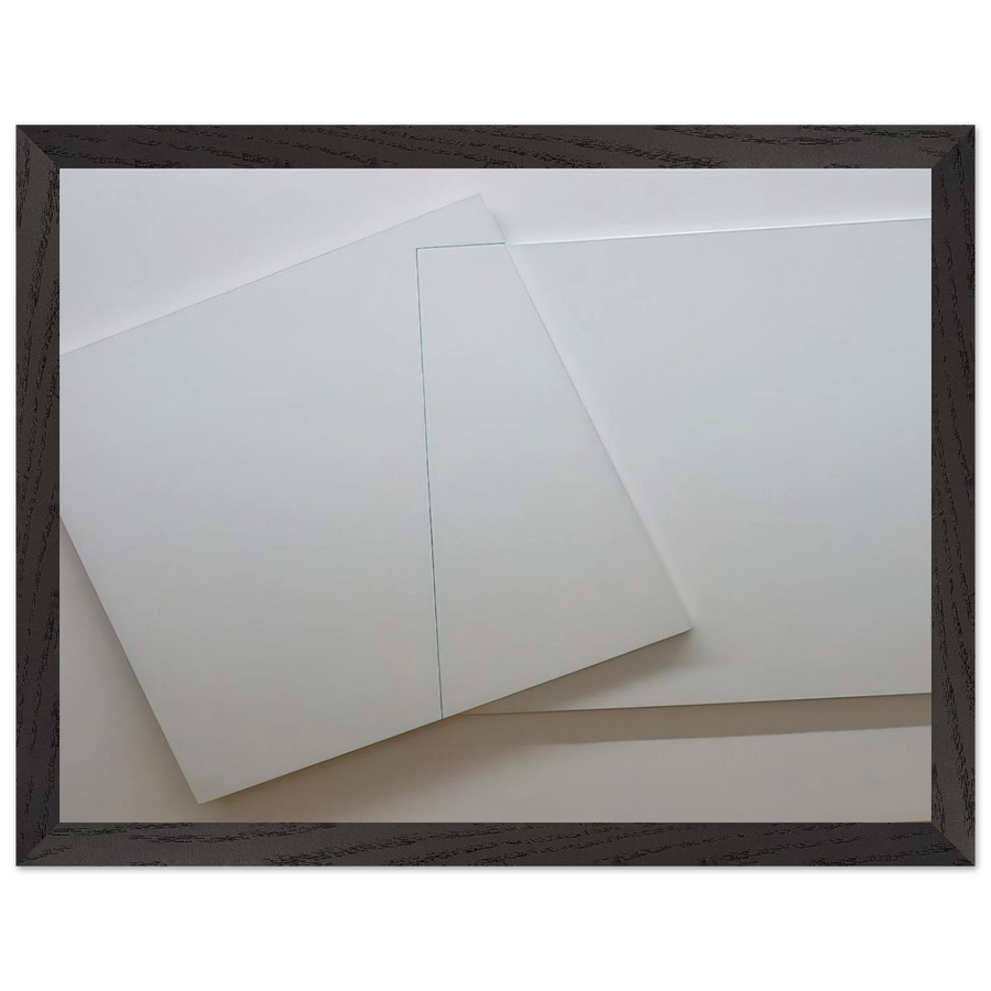 Supersition et transparence, Carré derrière 0-90 degrees, carré devant 20 â€" 110 degrees - Minimalism by Francois Morellet — Framed art print at Zephyeer