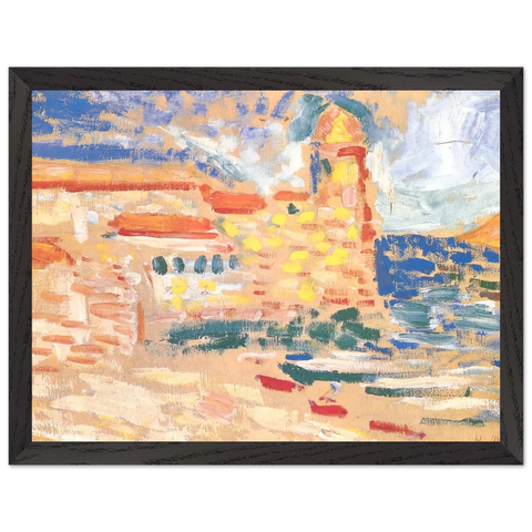 VIEW OF COLLIOURE WITH CHURCH 1905 by Henri Matisse — Framed art print at Zephyeer