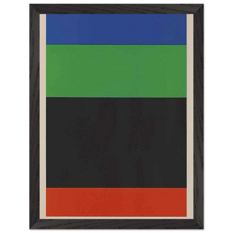 Blue-Green-Black-Red by Ellsworth Kelly — Framed art print at Zephyeer