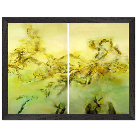 27 10 2002 2002 by Zao Wou-Ki — Framed art print at Zephyeer