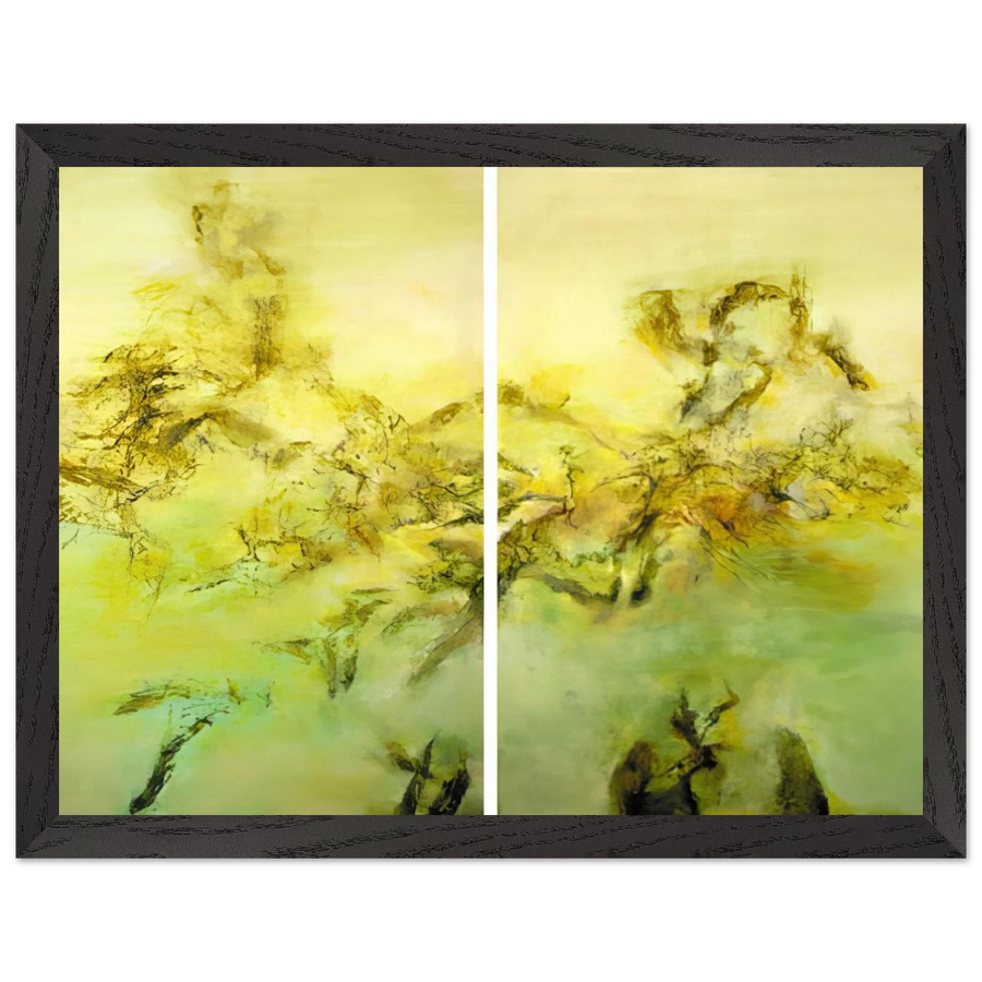 27 10 2002 2002 by Zao Wou-Ki — Framed art print at Zephyeer