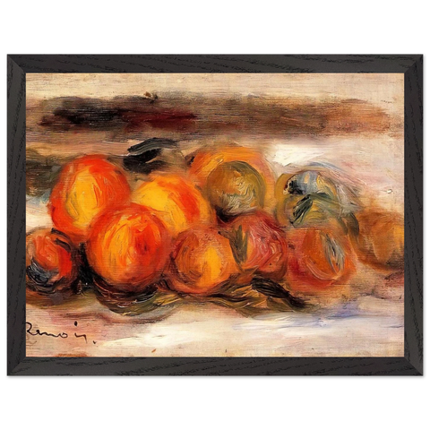 Still Life with Peaches by Pierre-Auguste Renoir — Framed art print at Zephyeer