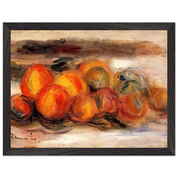 Still Life with Peaches by Pierre-Auguste Renoir — Framed art print at Zephyeer