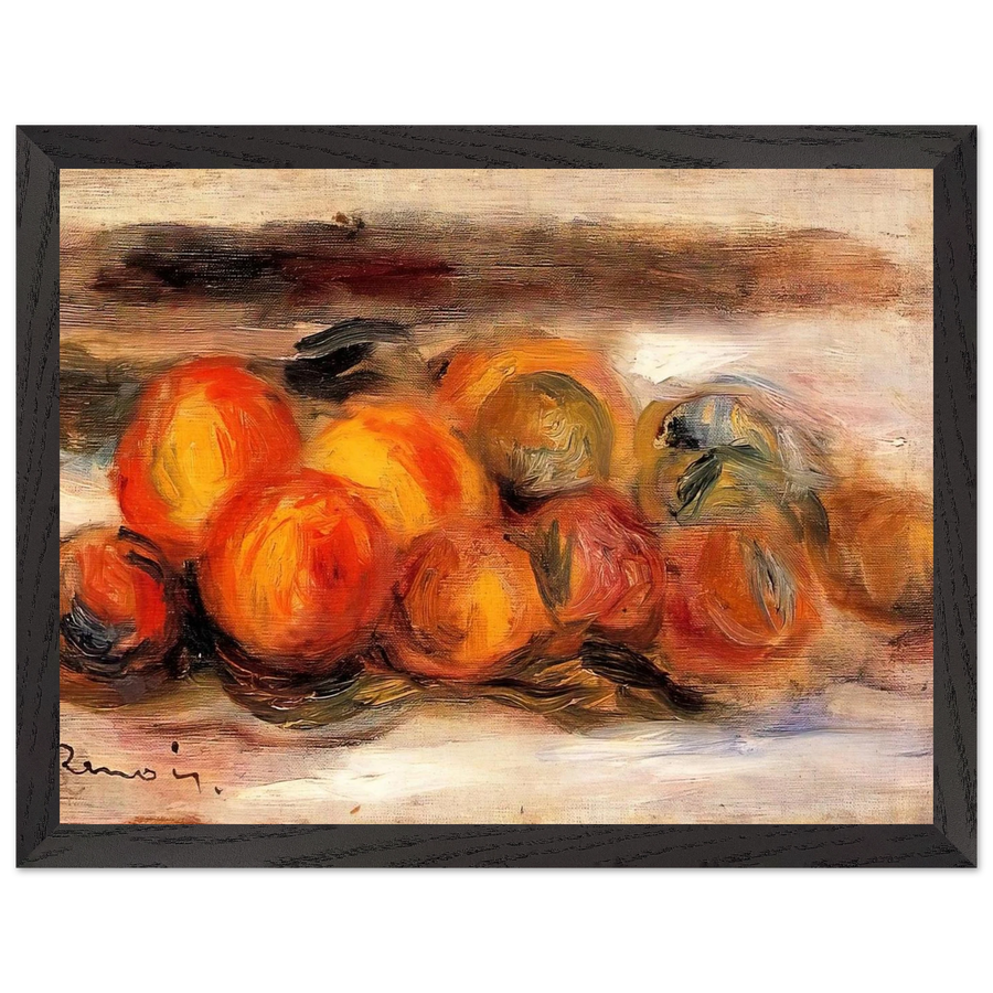 Still Life with Peaches by Pierre-Auguste Renoir — Framed art print at Zephyeer