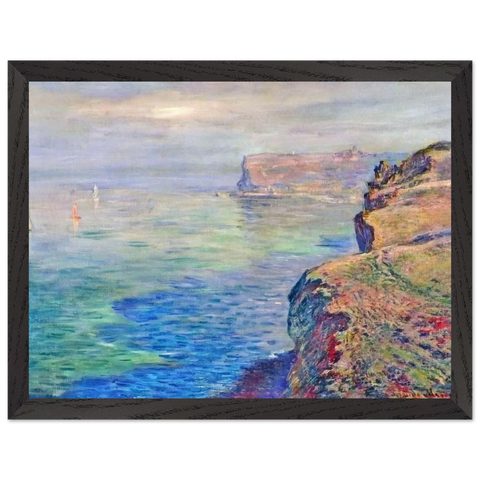 Cliff at Grainval near Fecamp by Claude Monet — Framed art print at Zephyeer