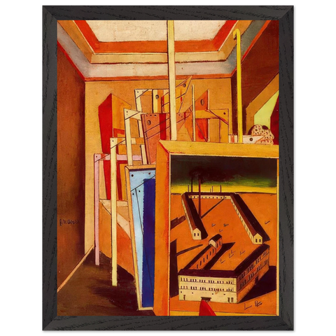 METAPHYSICAL INTERIOR OF STUDIO 1948 by Giorgio de Chirico — Framed art print at Zephyeer