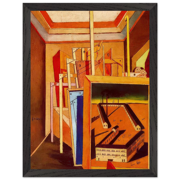 METAPHYSICAL INTERIOR OF STUDIO 1948 by Giorgio de Chirico — Framed art print at Zephyeer