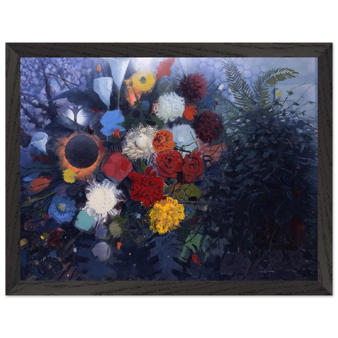Flowers No. 1 - 1975 by Gebre Kristos Desta — Framed art print at Zephyeer