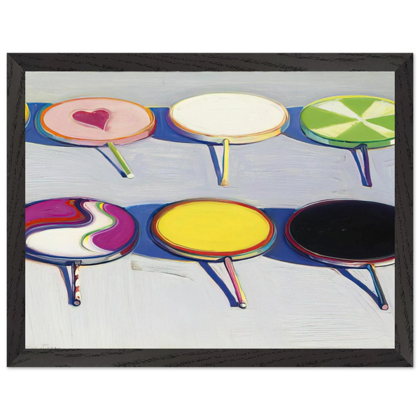 Seven Suckers - 1970 by Wayne Thiebaud — Framed art print at Zephyeer