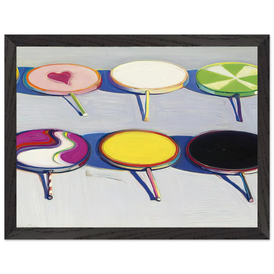 Seven Suckers - 1970 by Wayne Thiebaud — Framed art print at Zephyeer