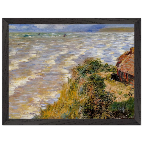 Rising Tide at Pourville by Claude Monet — Framed art print at Zephyeer