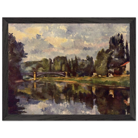 Bridge over the Marne by Paul Cézanne — Framed art print at Zephyeer