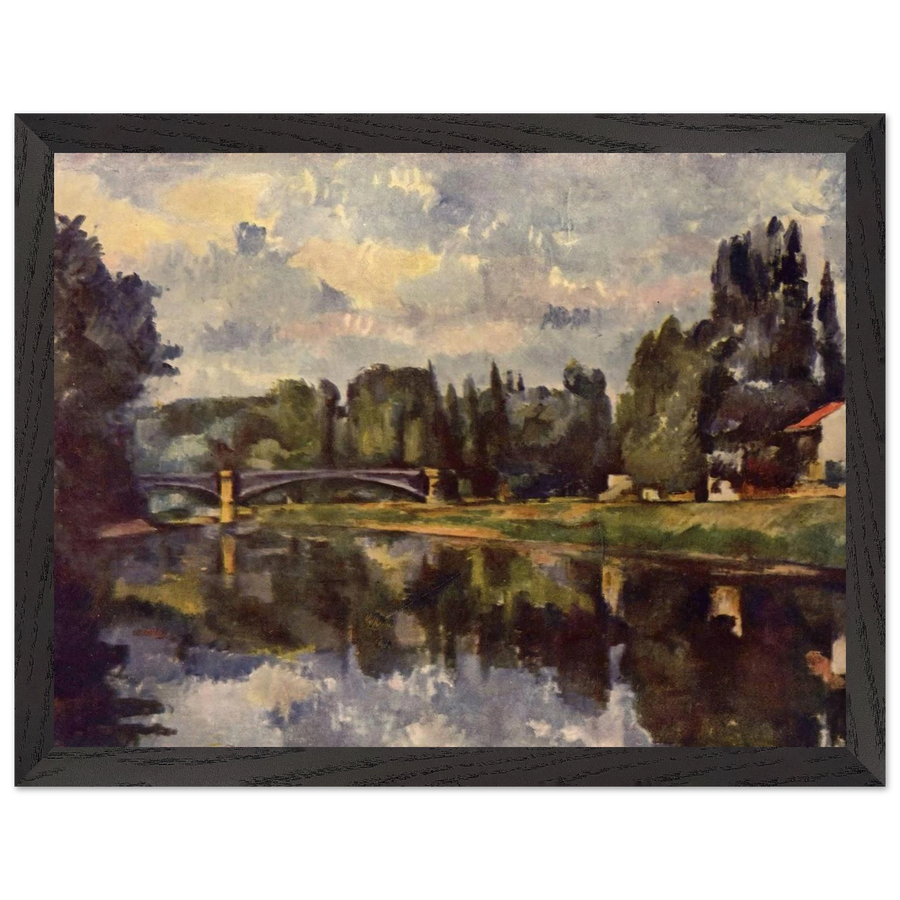Bridge over the Marne by Paul Cézanne — Framed art print at Zephyeer