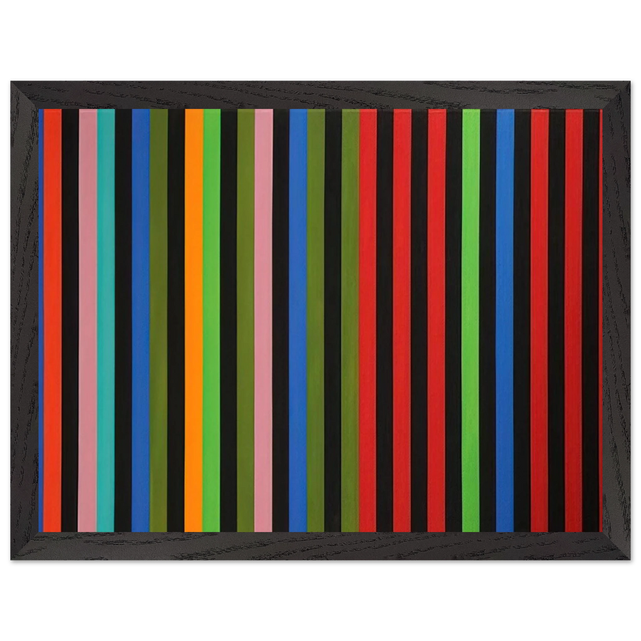 Firebox - 1964 by Gene Davis — Framed art print at Zephyeer