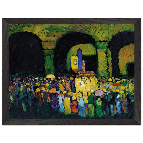 THE LUDWIGSKIRCHE IN MUNICH 1908 by Wassily Kandinsky — Framed art print at Zephyeer