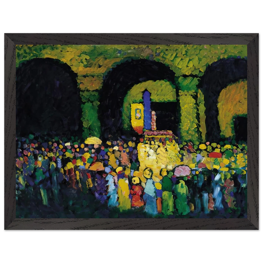 THE LUDWIGSKIRCHE IN MUNICH 1908 by Wassily Kandinsky — Framed art print at Zephyeer