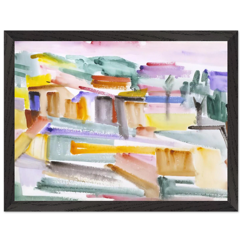 Country Scene - 1938 by Giorgio Cavallon — Framed art print at Zephyeer
