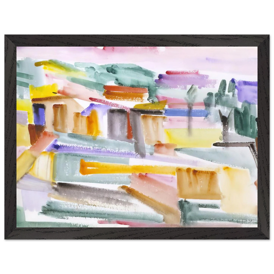 Country Scene - 1938 by Giorgio Cavallon — Framed art print at Zephyeer